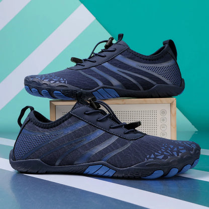 Beach running shoes with Lycra stretch fabric uppers in various colours for upstream sports