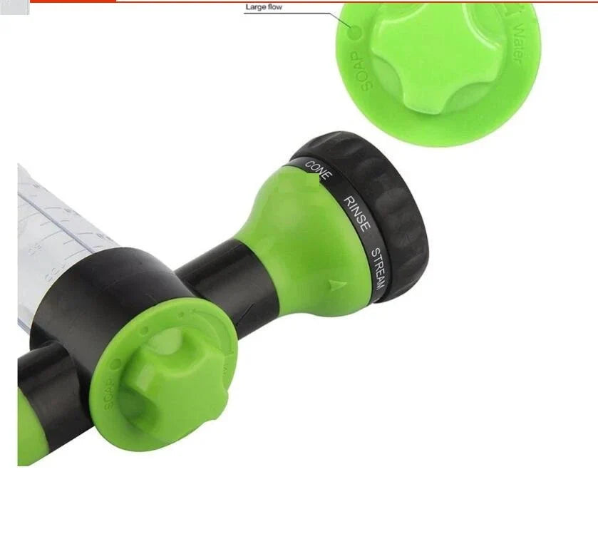 Premium high-pressure water gun with 8-in-1 adjustable nozzle for versatile household and automotive cleaning