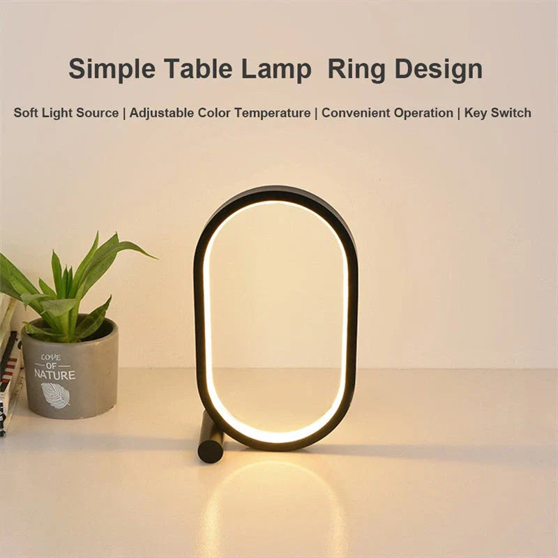 Stylish LED desk lamp with touch control and dimming functionality, perfect for modern workspaces and bedrooms