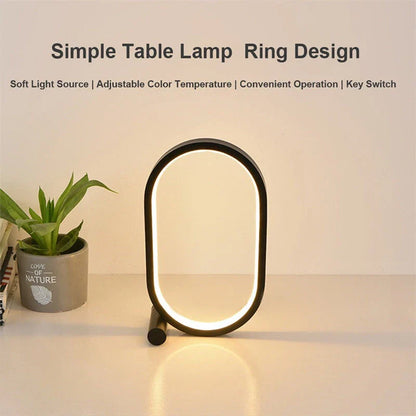 Stylish LED desk lamp with touch control and dimming functionality, perfect for modern workspaces and bedrooms