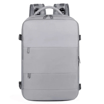 Versatile travel backpack for women with large capacity, waterproof design, and organized interior compartments