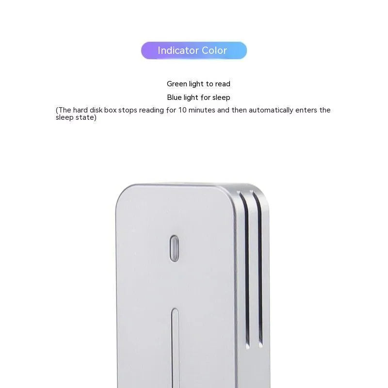 Aluminium M.2 SSD enclosure with USB-C connector for external storage expansion