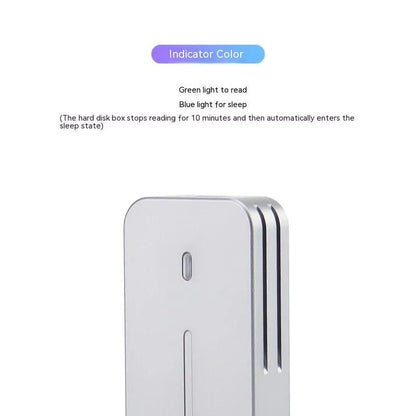 Aluminium M.2 SSD enclosure with USB-C connector for external storage expansion