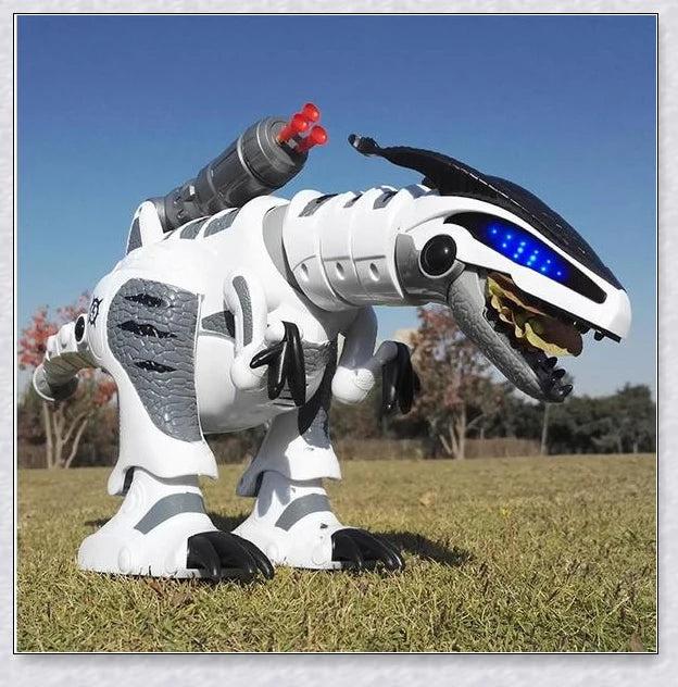 Intelligent remote control dinosaur robot toy with advanced features and interactive play modes