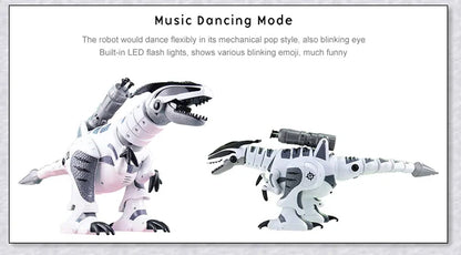 Intelligent remote control dinosaur robot toy with advanced features and interactive play modes