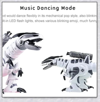 Intelligent remote control dinosaur robot toy with advanced features and interactive play modes