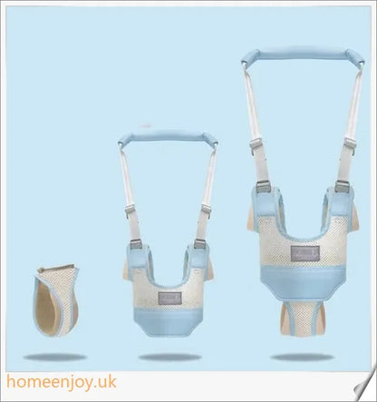 Premium baby walker with backpack-style harness in a variety of adorable prints, designed to support children learning to walk