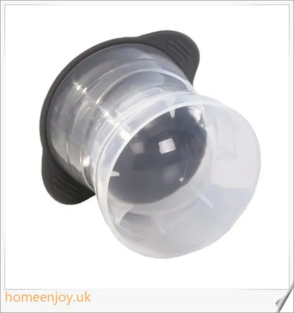 Ball-shaped silicone ice mold for creating large, perfectly chilled ice cubes for drinks