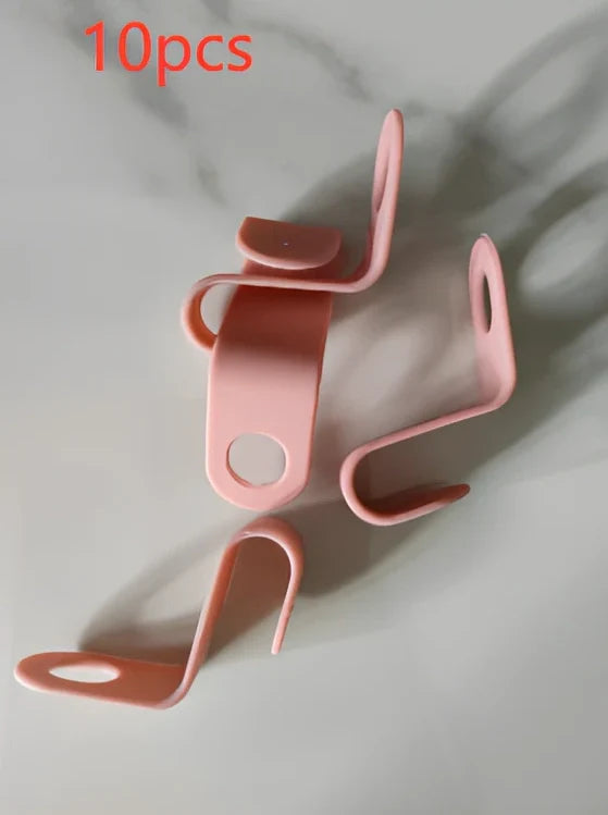 Plastic closet stack hanger rack with 6x2cm PP connectors for vertical garment stacking