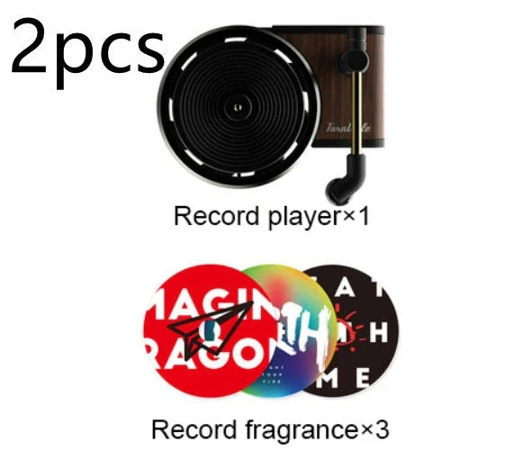 Classic Aroma-Diffusing Record Player Decoration - A unique and elegant home decor piece that diffuses soothing fragrances throughout your living space.