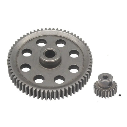Metal tram motor gear set for HSP Unlimited 110 with 64T gear and pinion options