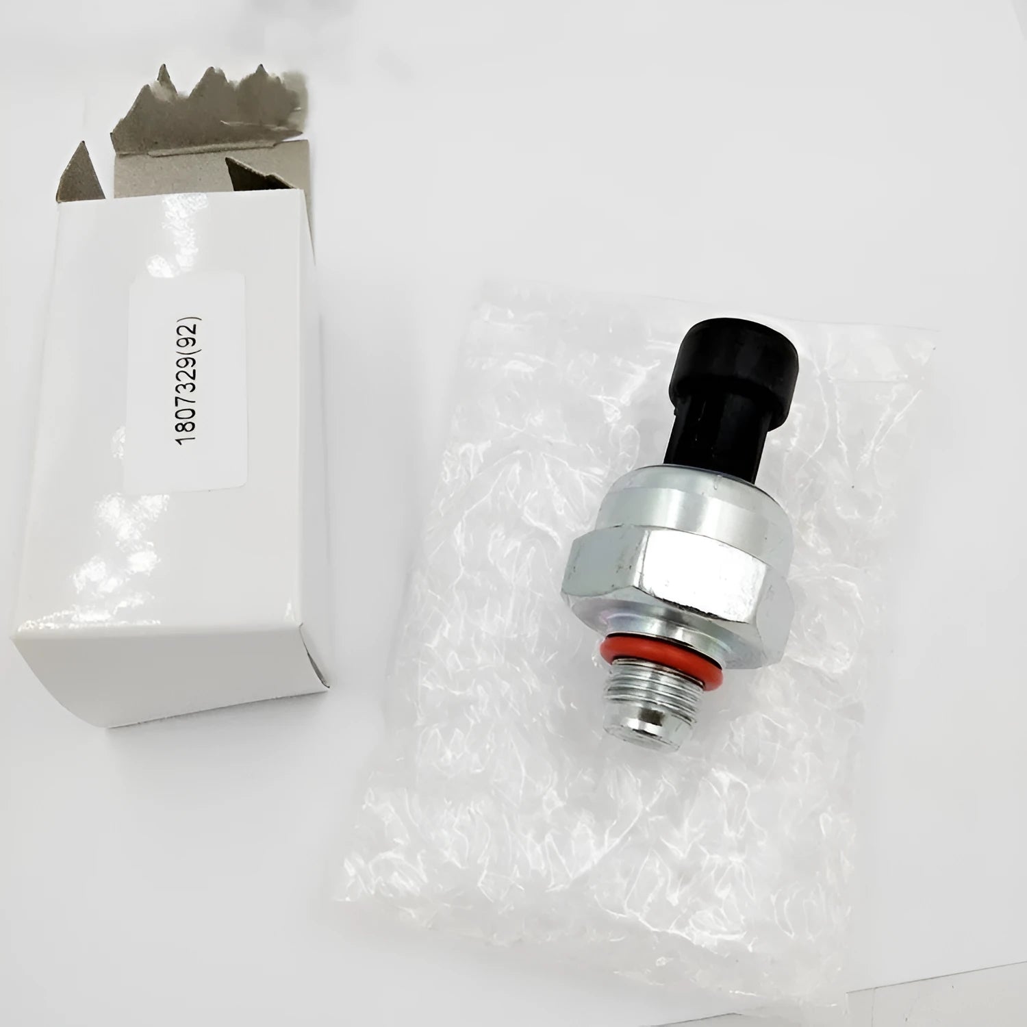 Ford F6TZ-9F838-A MAP pressure sensor with connecting line on white background.