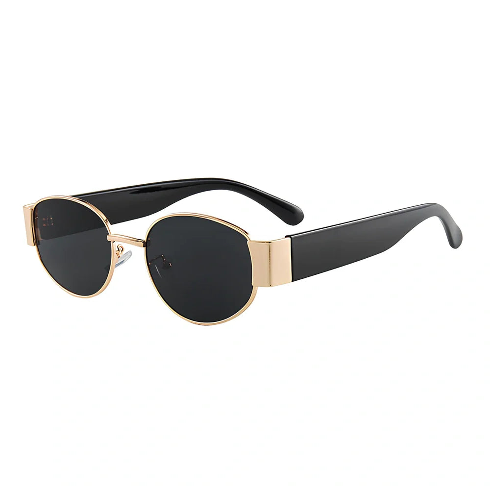 Small round sunglasses with UV400 protection, AC lenses, available in six colour combinations