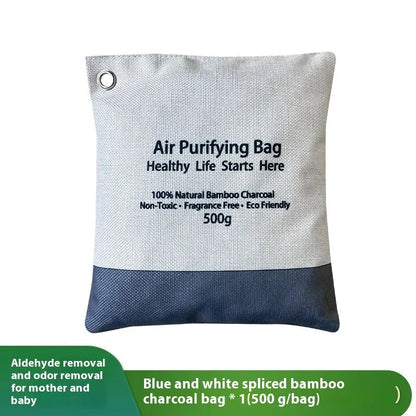 Bamboo charcoal deodorant bag with granular activated carbon for room formaldehyde removal and odour absorbing