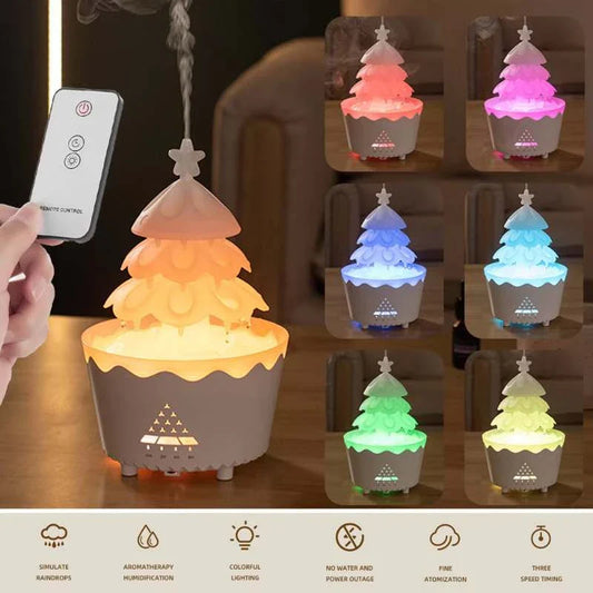 2024 Ultrasonic Essential Oil Diffuser with Remote Control - Whisper-Quiet Humidifier for Home, Office, and Holiday Gifts
