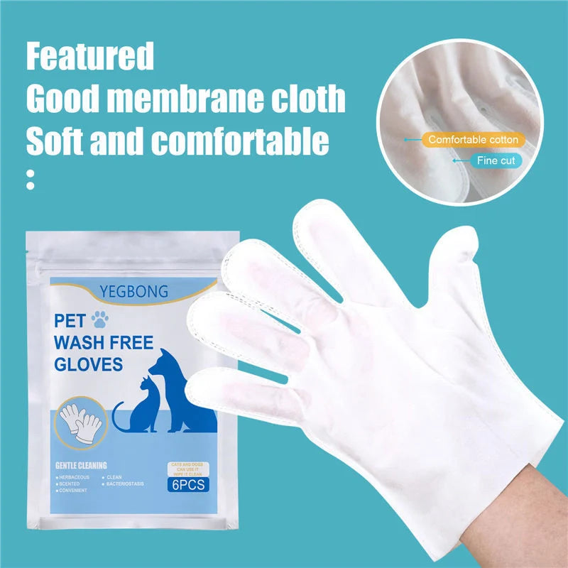 Disposable aluminium foil pet gloves for hygienic clean-up, pack of 6