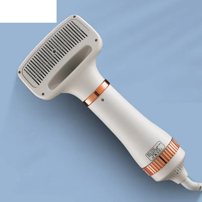 Household dog teddy pet hair dryer grooming tool with adjustable airflow settings and one-key hair removal feature