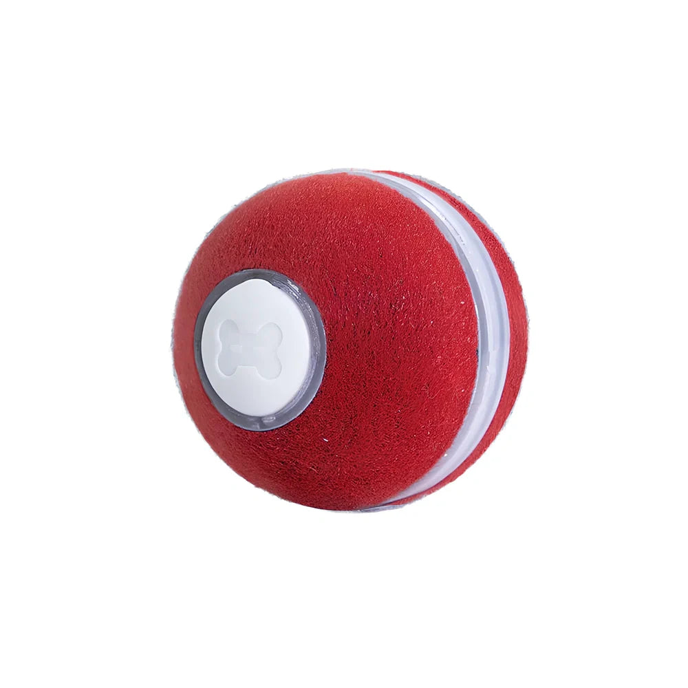 Interactive silicone cat ball with USB charger for indoor feline play and exercise