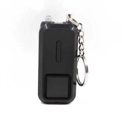 Compact personal safety alarm in five colour options showing 65x30x12mm dimensions