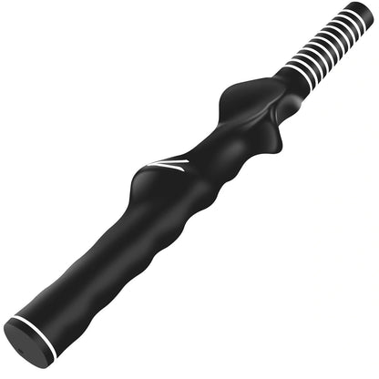 Premium golf swing trainer for left and right hand practice with rubber grip
