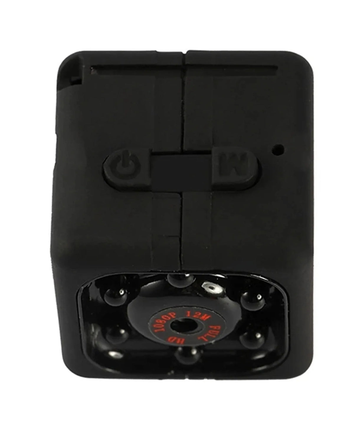 Black 1080P infrared night vision dash cam with USB cable