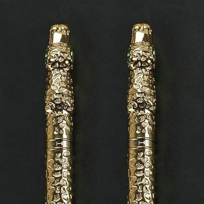 Embossed metal pen in ancient silver or gold colour for business gifts and office use