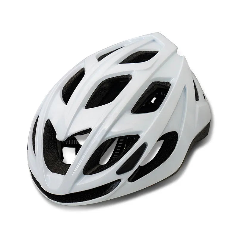 Adult plus size L cycling helmet in a choice of colours including fluorescent yellow, showing artistic graphics and breathable vents.