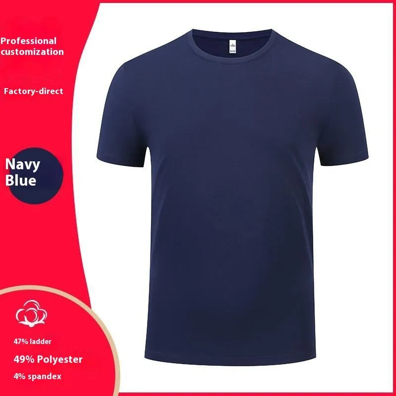 Men's washed cotton round neck T-shirt in straight fit with short sleeves, shown in multiple solid colours
