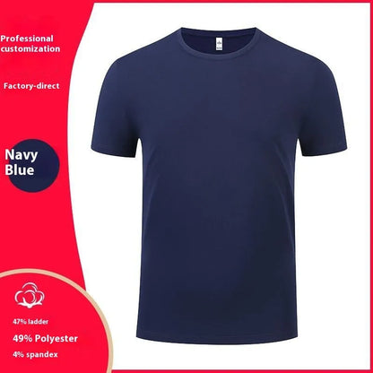 Men's washed cotton round neck T-shirt in straight fit with short sleeves, shown in multiple solid colours