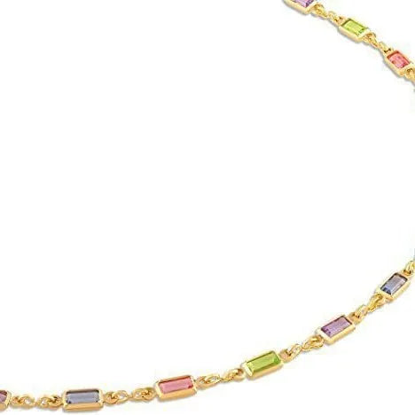 Ladies silver-tone adjustable necklace with a geometric blue glass pendant on a 41-50cm chain.
