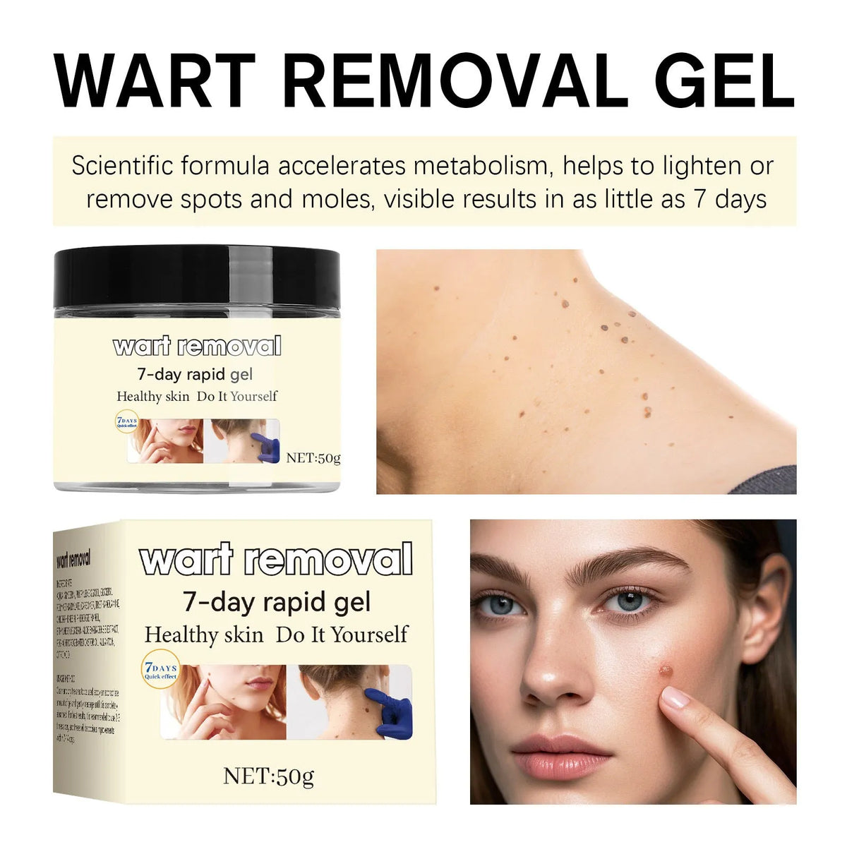 50g skin care nursing gel for moisturising and nourishing male and female skin