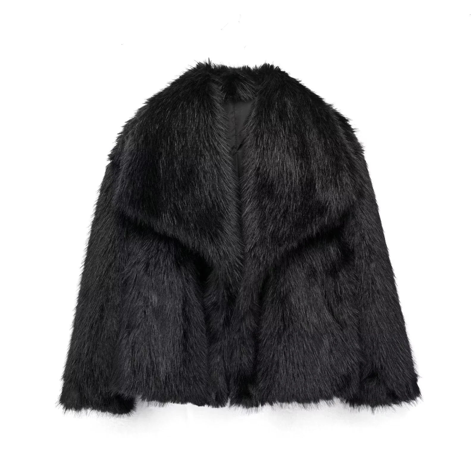 Cozy and stylish plush winter coat for women in various colors and sizes