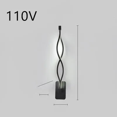 Minimalist Nordic style LED wall mounted bedside lamp with a silicone shade and touch button.