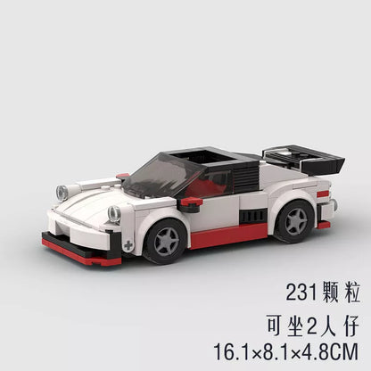 Small Particle Sports Car Moc Puzzle Assembled Children's Building Blocks Toy - Cool Convertible Car Model