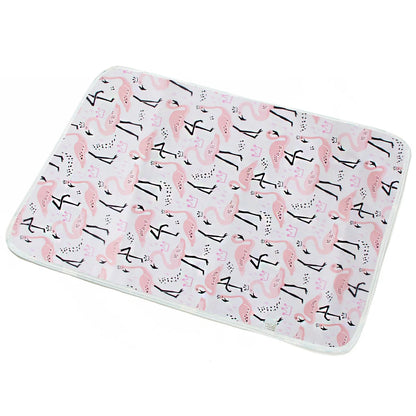 Breathable cotton cartoon waterproof baby changing pad with various patterns