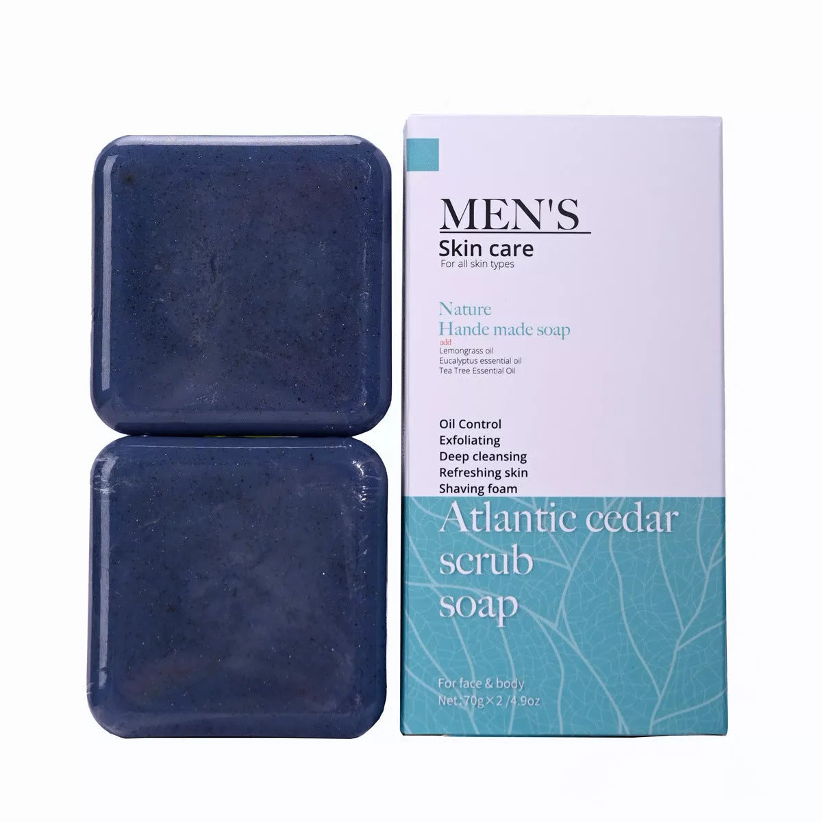 Handmade Frosted Turmeric Cleansing Soap 140g with natural anti-inflammatory benefits