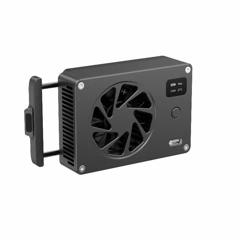 Black aluminium alloy smart cooling fan radiator for PC components