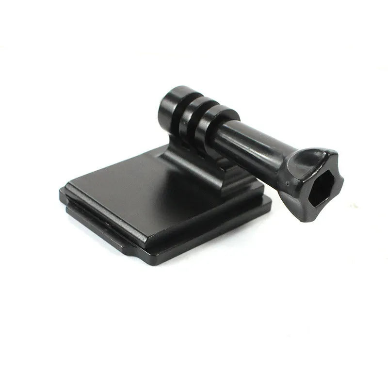Black helmet holder extension rod with quick release bracket for GoPro Hero 3 and 4 cameras
