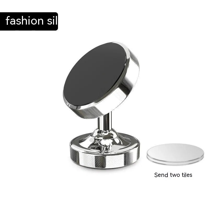 Zinc alloy dot magnetic car phone holder mounted on a car air vent.