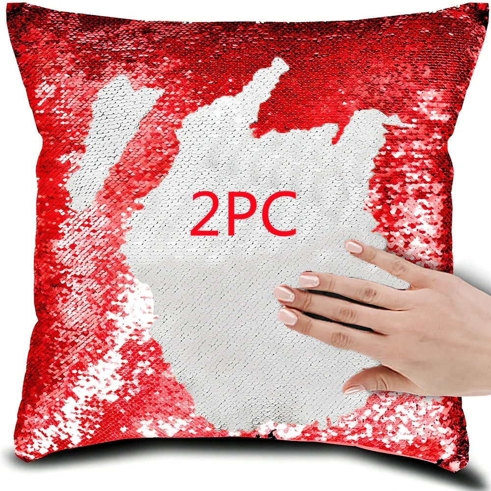40x40cm square colour-changing pillow cover with knitted polyester construction