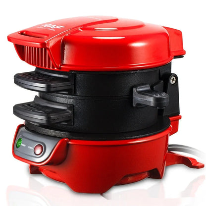 European standard sandwich bread maker with plastic stainless steel body in red colour option