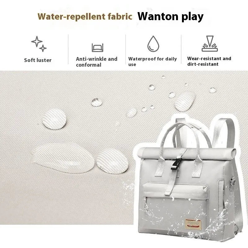 Shockproof laptop bag with waterproof nylon fabric in black colour showing protective inner liner