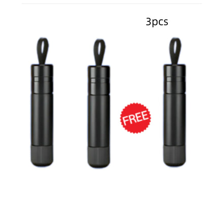 Aluminium alloy car safety hammer with steel tip for breaking glass and cutting seat belts