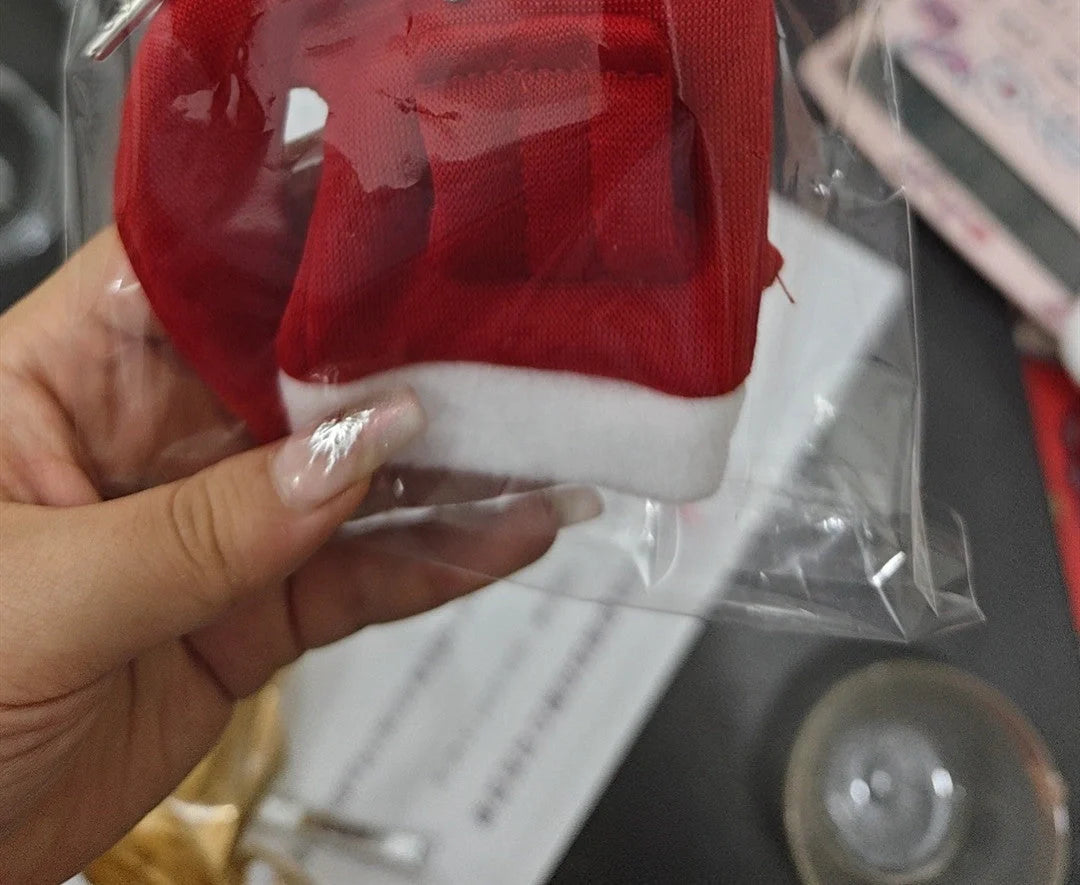 Christmas hoodie car gearshift cover in red and green