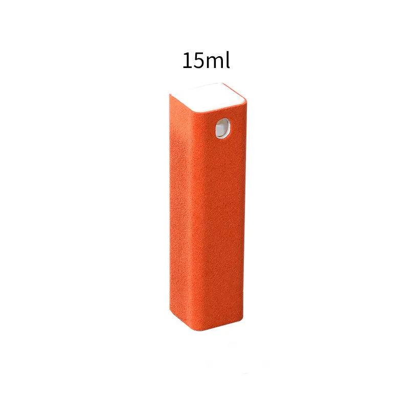 15ml portable 2-in-1 integrated phone screen cleaner spray case, no cleaning liquid included