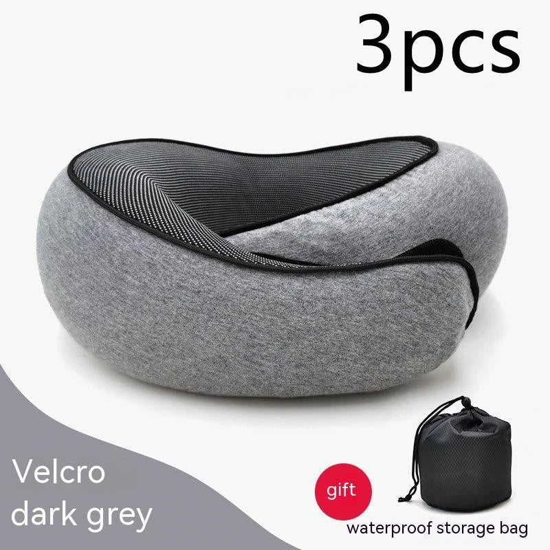 Comfortable U-Shaped Travel Neck Pillow in various colors, designed to provide superior neck support and relaxation during long journeys.