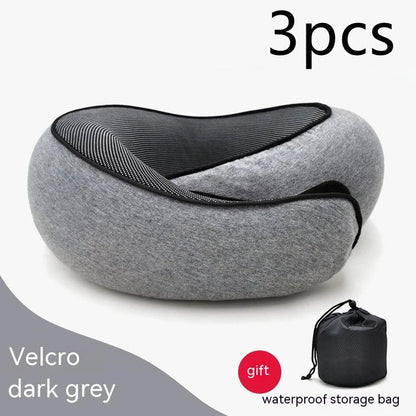 Comfortable U-Shaped Travel Neck Pillow in various colors, designed to provide superior neck support and relaxation during long journeys.