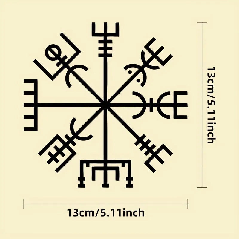 Square 13x13cm vinyl car sticker with vegetarian notebook design artwork