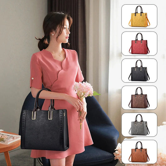 Adjustable PU Leather Shoulder Bag for Women in various colours