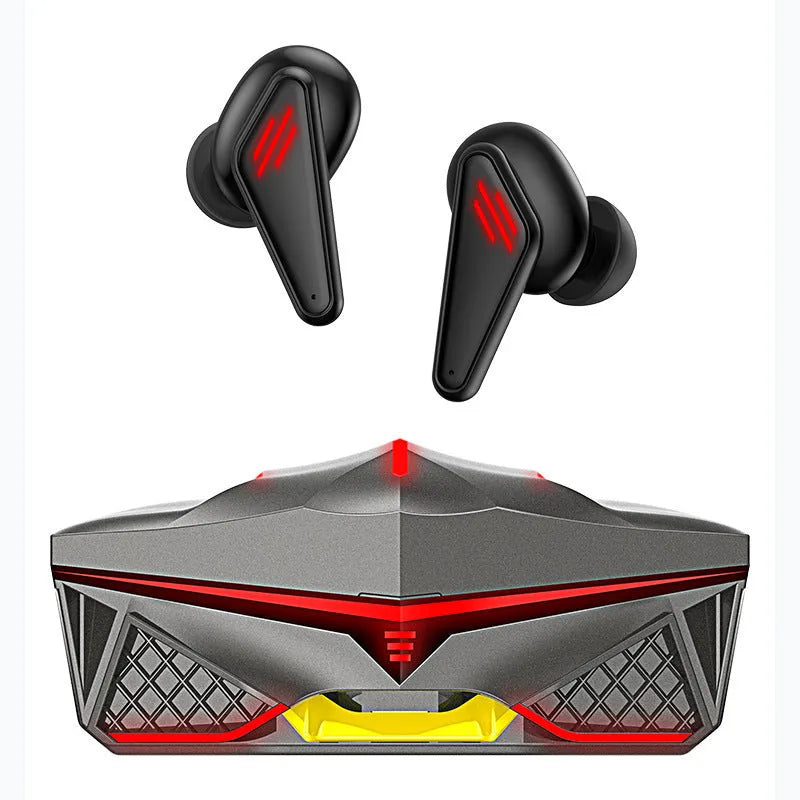 K98 Black Bluetooth gaming headset with TWS50 chipset and charging accessories